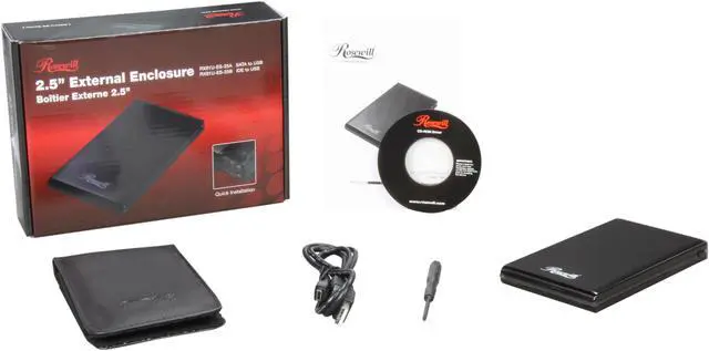 Alt view image 5 of 5 - Rosewill RX81U-ES-25B 2.5" IDE to USB 2.0 External Enclosure