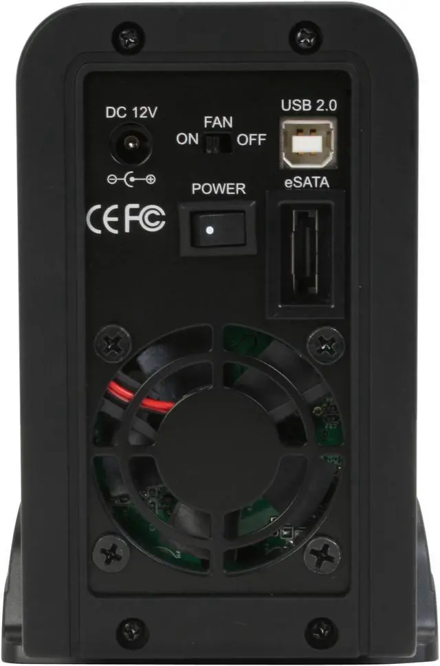 Alt view image 9 of 13 - Rosewill R2-RAID Dual 3.5" SATA 3G HDD 2-Bay RAID 0/1/BIG/JBOD/SAFE33/SAFE55 System/ USB2.0 & eSATA Output Design