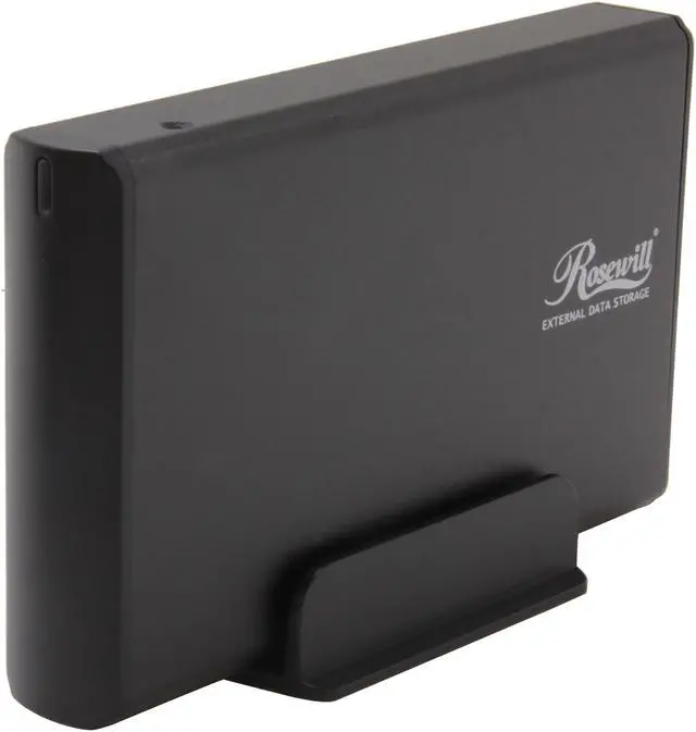 Main image of Rosewill RX35-AT-SU BLK Aluminum 3.5" Black SATA USB 2.0 External Enclosure
