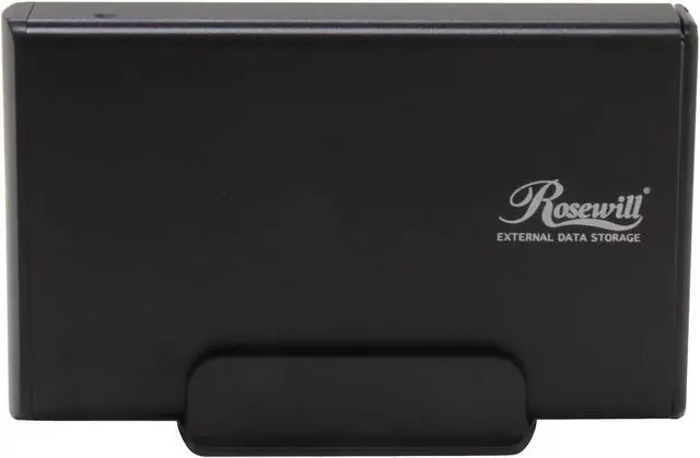 Alt view image 3 of 5 - Rosewill RX35-AT-SU BLK Aluminum 3.5" Black SATA USB 2.0 External Enclosure