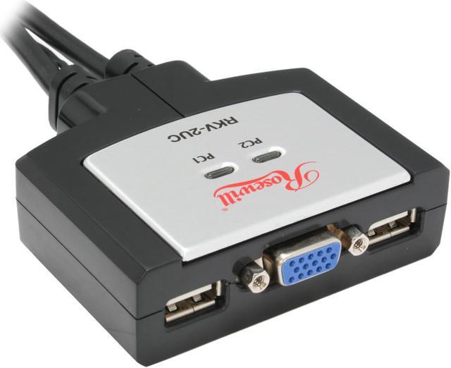 Alt view image 3 of 8 - Rosewill RKV-2UC 2-Port USB KVM Switch
