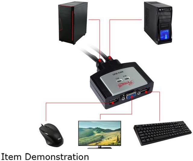 Alt view image 2 of 8 - Rosewill RKV-2UC 2-Port USB KVM Switch