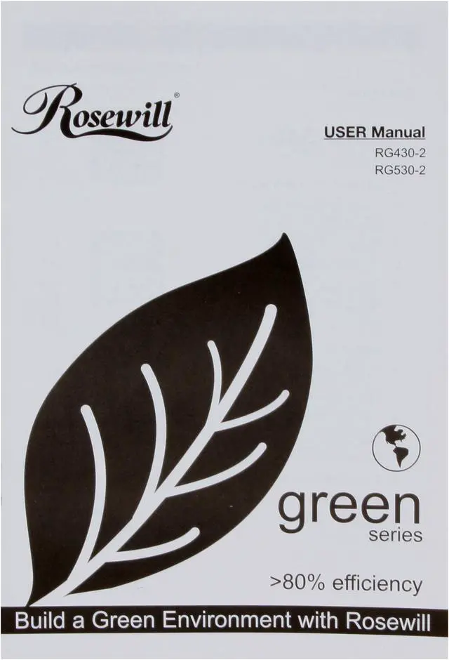 Alt view image 9 of 10 - Rosewill Green Series RG430-2 430W Continuous @40°C, 80 PLUS Certified, ATX12V v2.3 & EPS12V v2.91,Active PFC "Compatible with Core i7, i5" Power Supply