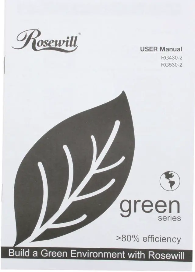 Alt view image 10 of 11 - Rosewill Green Series RG530-2 530W Continuous @40°C, 80 PLUS Certified,ATX12V v2.3 & EPS12V v2.91, SLI Ready,CrossFire Ready,Active PFC "Compatible with Core i7, i5" Power Supply