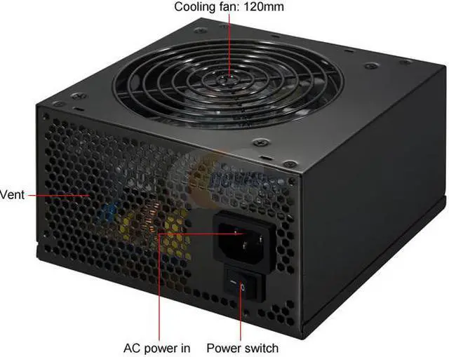 Alt view image 2 of 12 - Rosewill RP650-2 650W ATX12V v2.3 & EPS12V v2.91 SLI Ready CrossFire Ready  Active PFC Power Supply