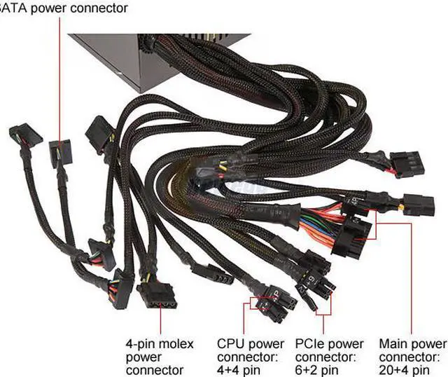 Alt view image 8 of 12 - Rosewill RP650-2 650W ATX12V v2.3 & EPS12V v2.91 SLI Ready CrossFire Ready  Active PFC Power Supply