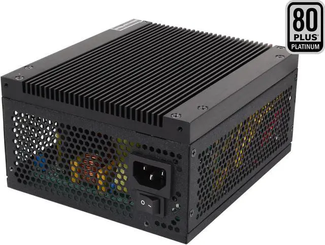 Main image of Rosewill SilentNight-500 - 500-Watt Fanless Active PFC Power Supply - Continuous @ 122 Degrees F (50C), 80 PLUS Platinum, ATX 12V v2.31 & EPS 12V v2.92, Intel Haswell, SLI & CrossFire Ready