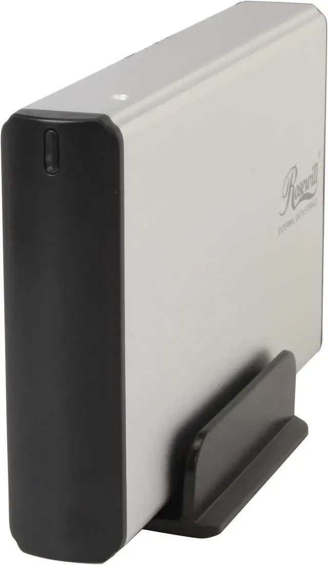 Main image of Rosewill RX35-AT-SC SLV Full Aluminum Cover, Metal Tray 3.5" Silver SATA I/II USB 2.0 & eSATA External Enclosure