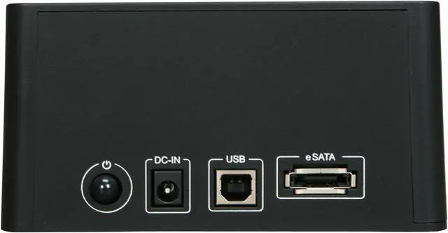 Alt view image 3 of 4 - Rosewill RX-DUS100 2.5" & 3.5" SATA to USB2.0 & eSATA Hard Drive Docking Station