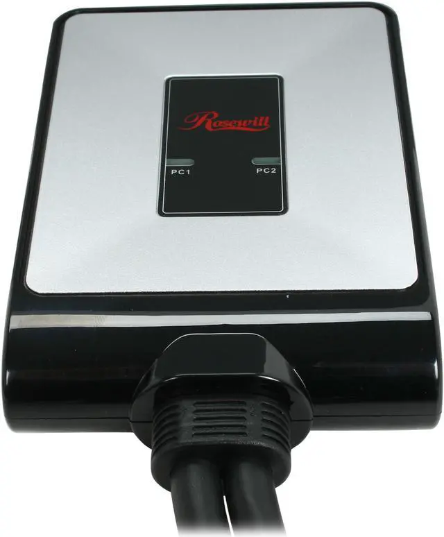 Alt view image 2 of 6 - Rosewill RKV-2DVI KVM Switch