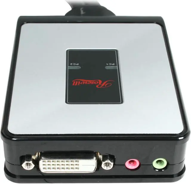 Alt view image 4 of 6 - Rosewill RKV-2DVI KVM Switch