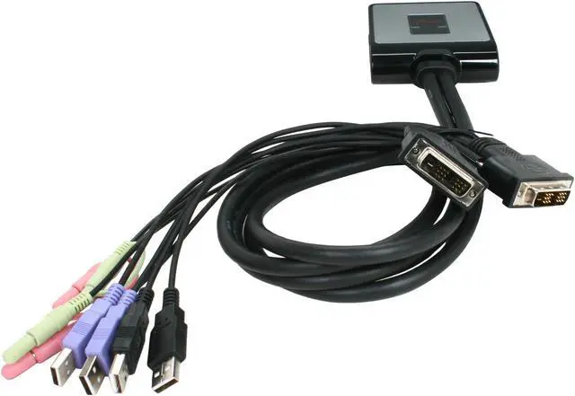 Alt view image 5 of 6 - Rosewill RKV-2DVI KVM Switch
