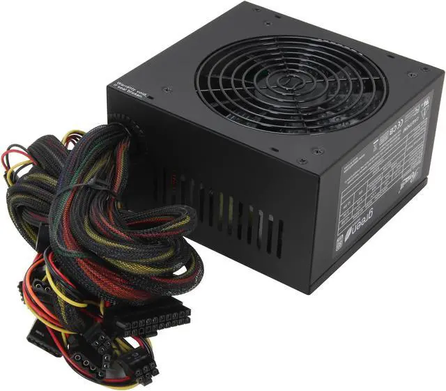 Alt view image 4 of 7 - Rosewill RG630-S12 - Green Series 630-Watt Active PFC Power Supply Unit - Continuous @ 104 Deg. F (40C), 80 PLUS Bronze Certified, Single 12V Rail, Compatible with Core i7, i5