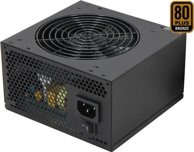 Main image of Rosewill RG630-S12 - Green Series 630-Watt Active PFC Power Supply Unit - Continuous @ 104 Deg. F (40C), 80 PLUS Bronze Certified, Single 12V Rail, Compatible with Core i7, i5