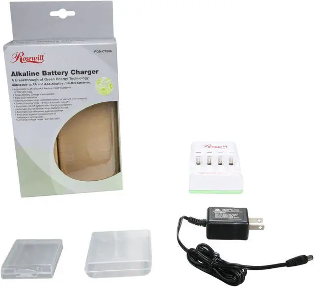 Alt view image 5 of 5 - Rosewill RGD-CT505 Battery Charger for AAA/AA Ni-MH Batteries(battery not included)