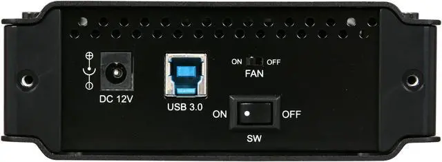 Alt view image 5 of 7 - Rosewill RX358 RX-358-U3B Full Aluminum Cover, metal tray 3.5" Black SATA I/II USB 3.0 External Enclosure