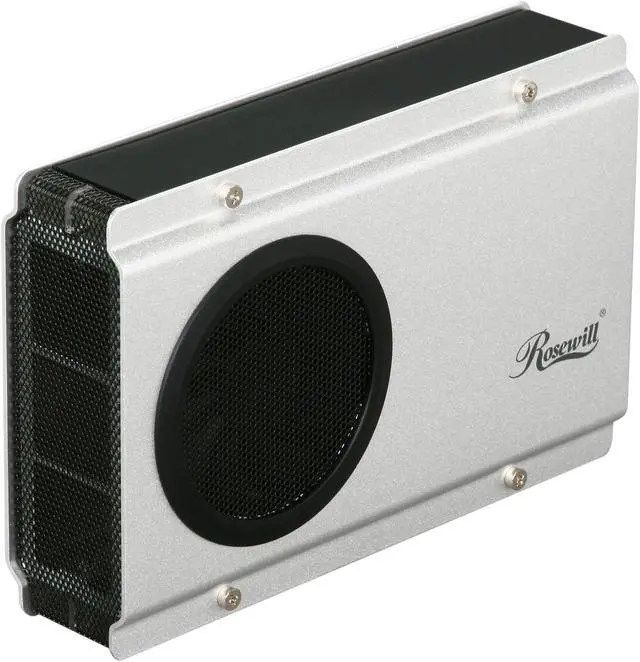 Main image of Rosewill RX358 RX-358-U3S Full Aluminum Cover, metal tray 3.5" Silver SATA I/II USB 3.0 External Enclosure