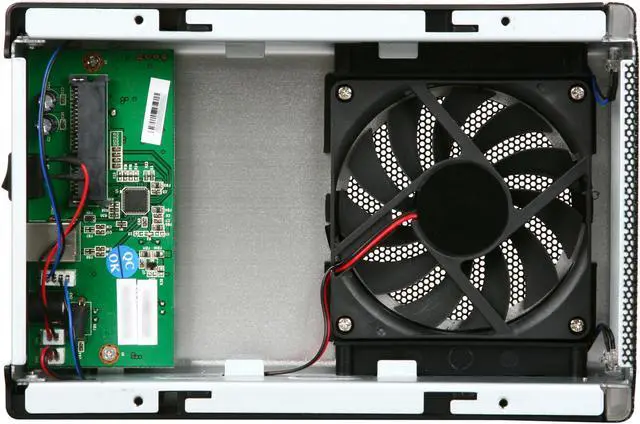 Alt view image 6 of 7 - Rosewill RX358 RX-358-U3S Full Aluminum Cover, metal tray 3.5" Silver SATA I/II USB 3.0 External Enclosure