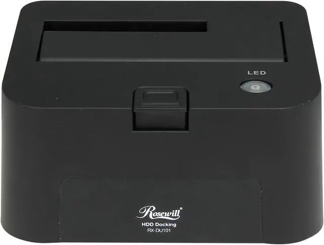 Alt view image 2 of 6 - Rosewill RX-DU101 Plastic 2.5" & 3.5" Black SATA USB 2.0 Docking Station