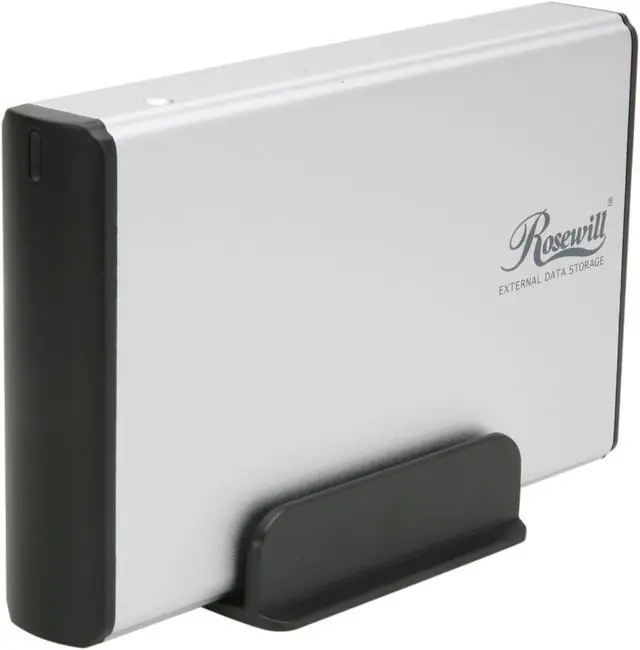 Main image of Rosewill RX35-AT-SU3 SLV Full Aluminum Cover, Metal Tray 3.5" Silver SATA I/II USB 3.0 External Enclosure