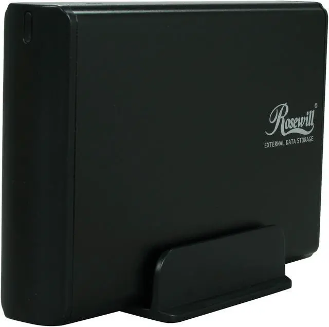 Main image of Rosewill RX35-AT-SU3 BLK Full Aluminum Cover, Metal Tray 3.5" Black SATA I/II USB 3.0 External Enclosure