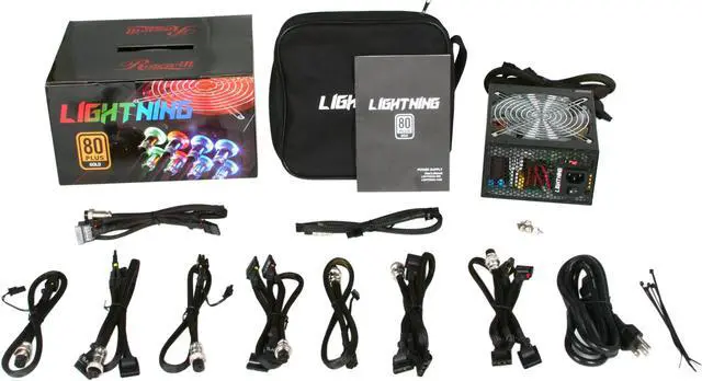 Alt view image 10 of 9 - Rosewill LIGHTNING-1000 Continuous 1000W & 50 Degree C Power Supply