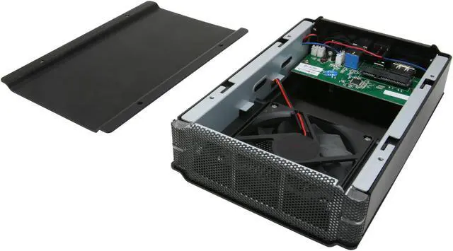 Alt view image 6 of 8 - Rosewill RX-358 U3C BLK External 3.5" Hard Drive Enclosure to USB 3.0/eSATA, Aluminum & Plastic, Built-in Cooling Fan and Fan Switch, Support 3.5" SATA III/II/I Hard Drive up to 8TB and UASP Function
