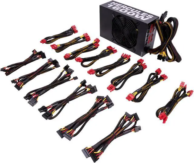 Alt view image 7 of 8 - Rosewill 1600W Modular Gaming Power Supply, Continuous @ 50  Degree C, 80 PLUS GOLD Certified, SLI & CrossFire Ready - HERCULES-1600S