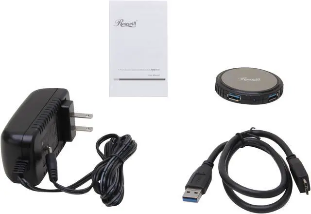 Alt view image 7 of 8 - Rosewill RHB-610 (RIUH-11001) 4-Port USB 3.0 Hub
