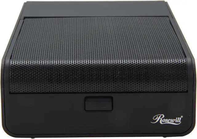 Alt view image 2 of 6 - Rosewill METAS – External 3.5" Hard Drive Enclosure – USB 3.0 & eSATA, Black, Rigid Aluminum Body and ABS Plastic Top Cover