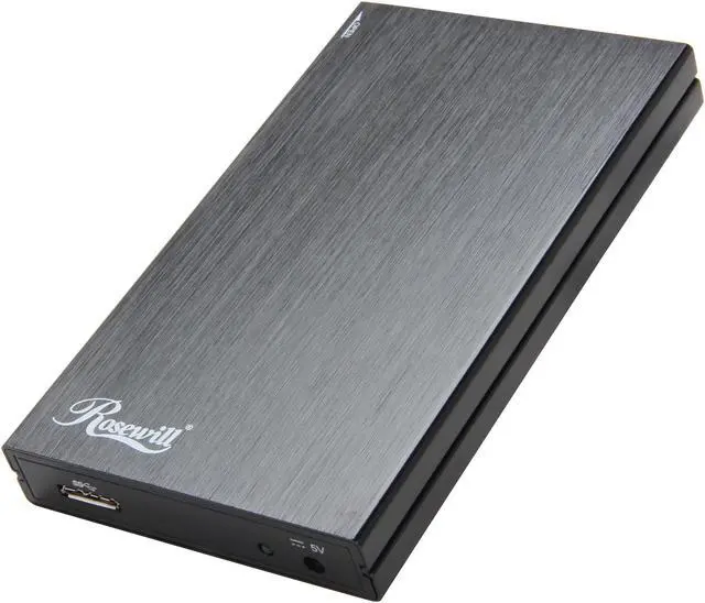 Main image of Rosewill RDEE-12002 Aluminum 2.5" SATA I/II/III USB 3.0 SSD/ HDD Aluminum Screwless External Enclosure support up to 12.7mm