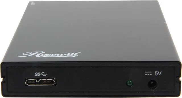 Alt view image 2 of 6 - Rosewill RDEE-12002 Aluminum 2.5" SATA I/II/III USB 3.0 SSD/ HDD Aluminum Screwless External Enclosure support up to 12.7mm