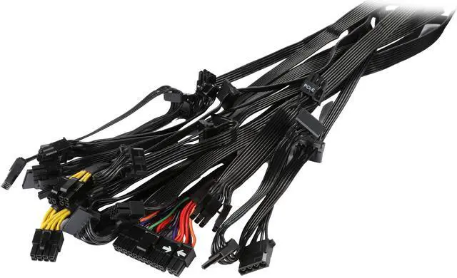 Alt view image 6 of 7 - Rosewill CAPSTONE Series, CAPSTONE-1000-M, 1000W Semi-Modular Power Supply, 80 PLUS GOLD Certified, Single +12V Rail, SLI & CrossFire Ready, Black