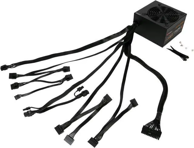 Alt view image 6 of 7 - Rosewill ARC Series, ARC 550, 550W Non-Modular Power Supply, 80 PLUS BRONZE Certified, Single +12V Rail, SLI & CrossFire Ready, Black