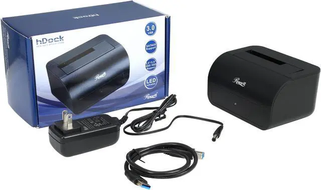 Alt view image 6 of 6 - Rosewill RX301-PU3-35B - 2.5" & 3.5" SATA Hard Drive Docking Station - USB 3.0 Connection