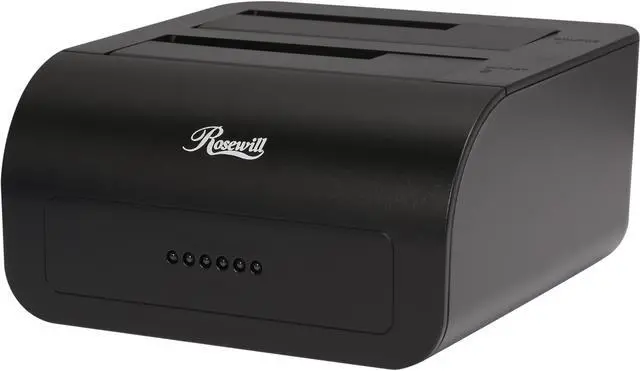 Main image of Rosewill RX302-PU3-35B - Dual-Bay, External 2.5" or 3.5" Hard Drive Docking Station - USB 3.0 to SATA, One-Touch Duplicator / Cloner Function