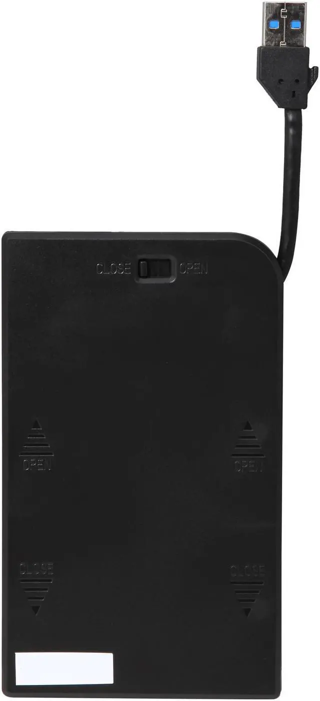 Alt view image 6 of 8 - Rosewill Armer RX200-APU3-25B External 2.5" SATA Hard Drive Enclosure - SSDs / HDDs, USB 3.0 Connection, 100% Screw-less