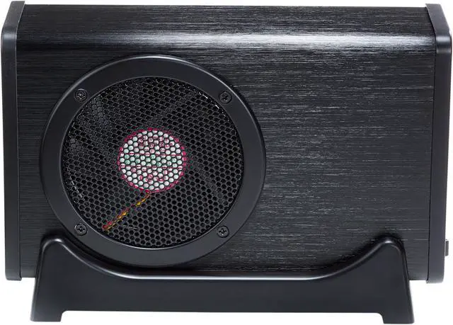 Alt view image 4 of 6 - Rosewill Armer RX304-APU3-35B - External 3.5" SATA III 6 Gb/s Hard Drive Enclosure - USB 3.0 & eSATA Connection, Aluminum Body, 80 mm Variable Speed Fan with On / Off Switch, LED Display Panel Supports UASP