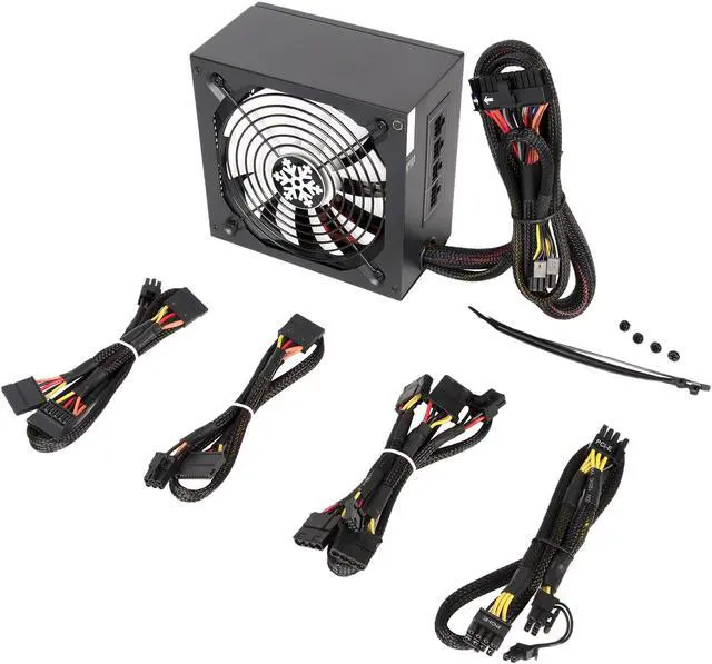 Alt view image 7 of 8 - Rosewill Glacier Series, Glacier 500M, 500W Semi-Modular Power Supply, 80 PLUS BRONZE Certified, Silent Aero-Diversion Fan with Auto Fan Speed Control, Single +12V Rail, SLI & CrossFire Ready, Black