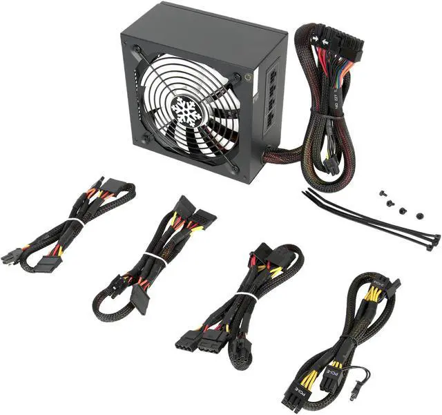 Alt view image 8 of 8 - Rosewill Glacier Series, Glacier 600M, 600W Semi-Modular Power Supply, 80 PLUS BRONZE Certified, Silent Aero-Diversion Fan with Auto Fan Speed Control, Single +12V Rail, SLI & CrossFire Ready, Black