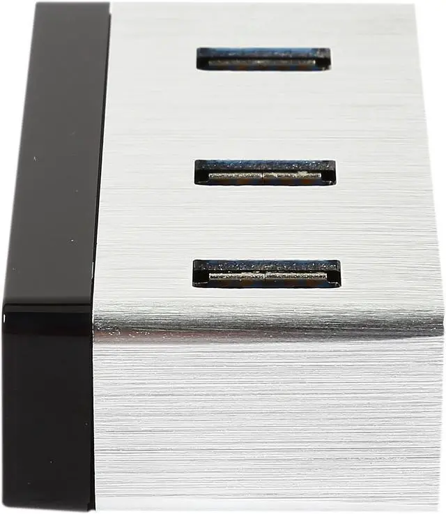 Alt view image 6 of 10 - Rosewill RHB-410 - Aluminum Mini-USB 3.0 3-Port Hub Plus 2.5" SATA 6G Enclosure Adapter