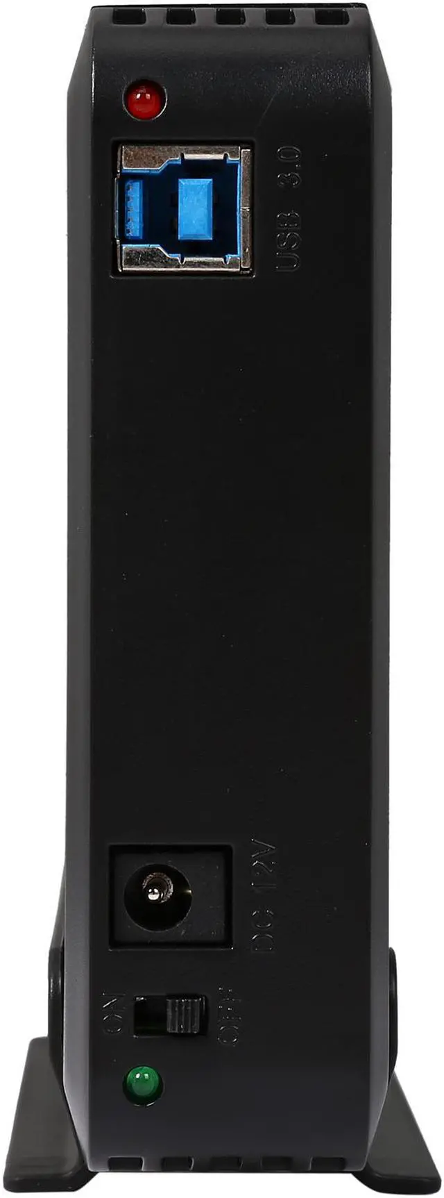 Alt view image 5 of 8 - Rosewill RX307-PU3-35B - 3.5" Hard Drive Enclosure - SATA III, USB 3.0, Energy Saving, UASP, Black Aluminum & ABS Plastic