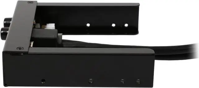 Alt view image 5 of 7 - Rosewill RHB-411 3.5" Drive Bay & 2 port USB 3.0 2 port USB 2.0 Multi-function Aluminum Front Panel with 2 Fan Adjustable Controller