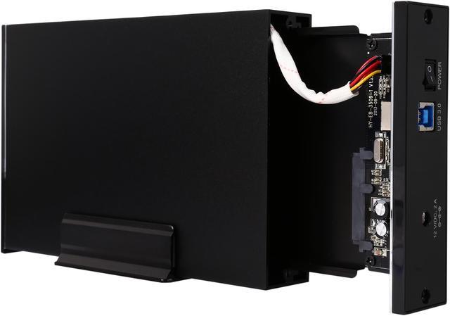 Alt view image 5 of 6 - Rosewill Full Aluminum Hard Drive Enclosure 3.5" SATA III USB 3.0 with Transmission Speed LCD Display RX356-U-LCD