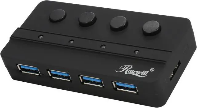 Main image of Rosewill RHB-343 USB 3.0 4-Port Hub with Individual Power Control