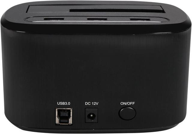 Alt view image 5 of 7 - Rosewill Hard Drive Dock 2.5" / 3.5" SATA III and 3 Charging Ports USB 3.0 Aluminum Docking Station RX309