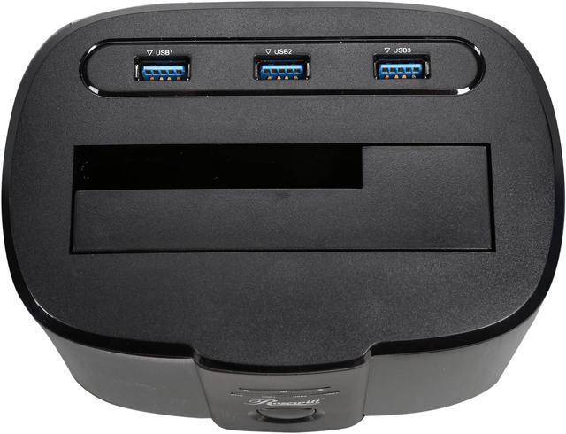 Alt view image 7 of 7 - Rosewill Hard Drive Dock 2.5" / 3.5" SATA III and 3 Charging Ports USB 3.0 Aluminum Docking Station RX309