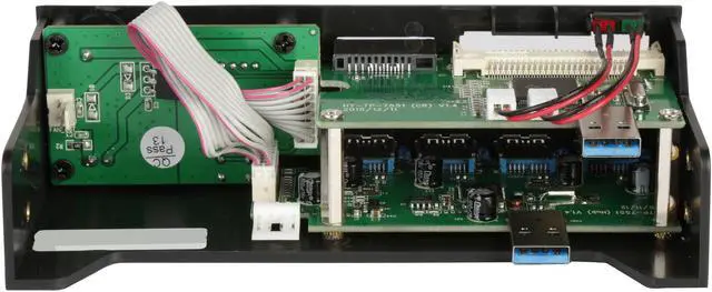 Alt view image 5 of 7 - Rosewill 5.25" Front Panel Card Reader USB 3.0 USB Hub and Fan Speed Controller, All-In-One Card Reader: SD, CF, XD and MS, 4 Fast Charging USB 3.0 Ports w/ Voltage & Amp Indicator - RCR-300