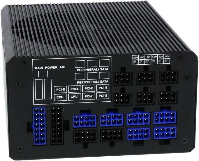 Alt view image 14 of 20 - Rosewill Full-Modular Gaming Power Supply (80 PLUS TITANIUM Certified) - TOKAMAK 1200W