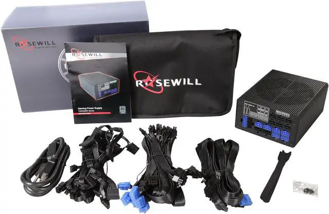 Alt view image 5 of 5 - Rosewill Full-Modular Gaming Power Supply (80 PLUS TITANIUM Certified) - TOKAMAK 1500W